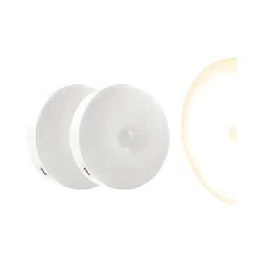 Imagem de Luzes Noturnas LED Inteligentes Recarregáveis Por USB Com Sucção Magné