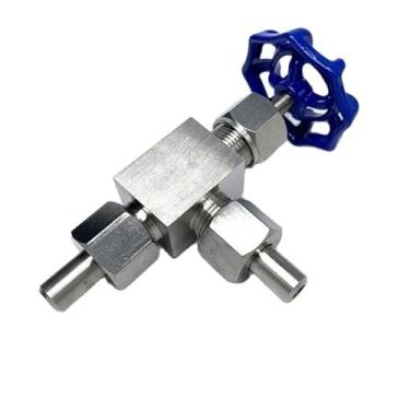 Imagem de Válvula de agulha ajustável J24W-160P DN6 DN10 DN15 aço inoxidável alta temperatura soldagem ângulo direito válvula de agulha tipo L 1 peça (DN10)