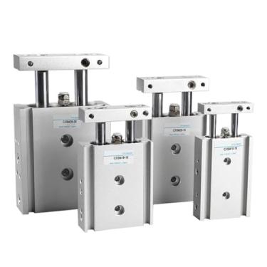 Imagem de Cilindro pneumático de haste dupla de eixo duplo tipo CXSM6 CXSM10 CXSM15 CXSM20 CXSM25 CXSM32 haste de pistão duplo (curso 90 mm, CXSM15)