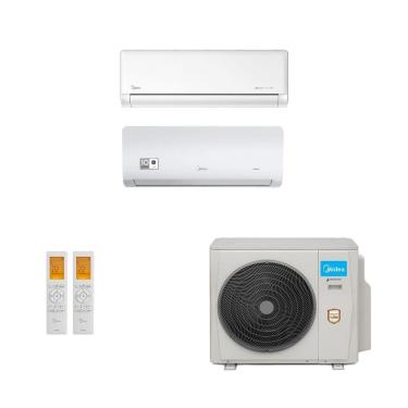 Imagem de Ar-Condicionado Multi Split Inverter Midea 36.000 (1x Evap HW 12.000 + 1x Evap HW 24.000) Quente/Frio 220V