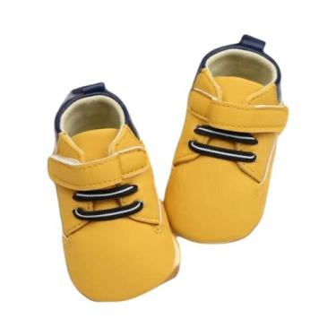 Imagem de Tênis Esportivos Altos Para Bebês Antiderrapantes E Quentes Para Camin