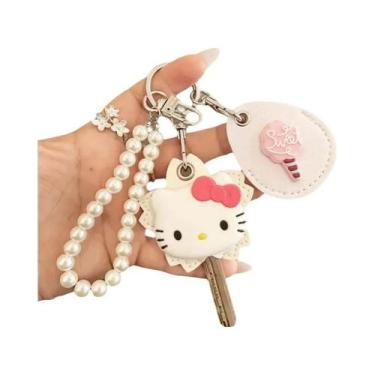 Imagem de Chaveiro De Pérola Sanrio Hello Kitty, Porta-Cartão De Acesso, Present
