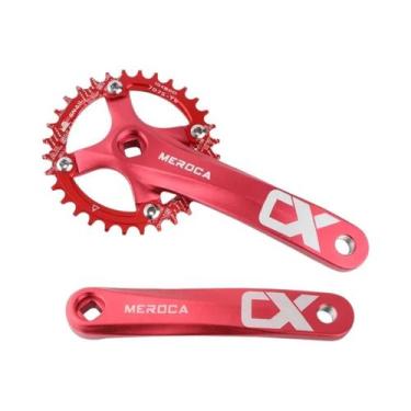 Imagem de Pedivela De Bicicleta MTB Em Liga De Alumínio Preto 104BCD 170mm Com C