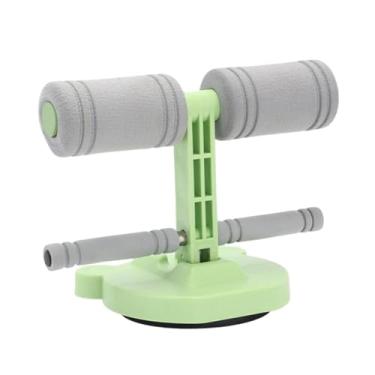 Imagem de simhoa Barra de abdominais com ventosa para uso no chão, ideal para escritório, casa e academia. Aparelho de ginástica dobrável para treinamento abdominal, Verde