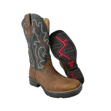 Imagem de Bota Country Texana Masculina Goyazes Jump Dallas Marrom Ref.231501, 4