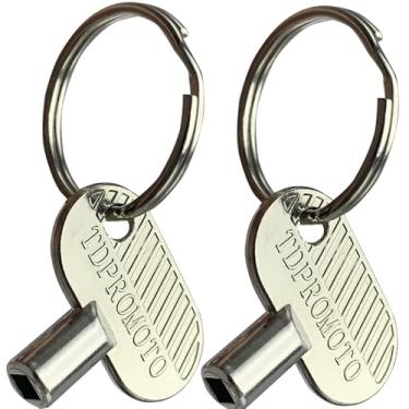 Imagem de TDPROMOTO Chave De Porta Do Controlador Sprinkler, Bloqueio Temporizador Sprinkler Para Orbit E Hydro-Rain, Metal (2 Peças)