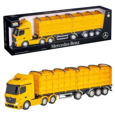 Imagem de Caminhão Mercedes-Benz Actros Graneleiro 53cm Brinquedo De Transporte 