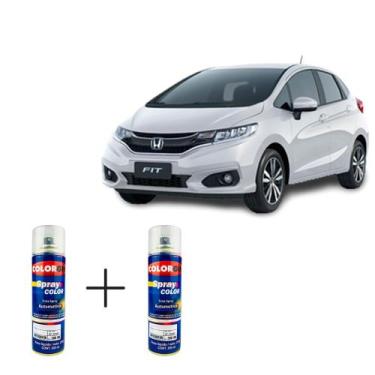 Imagem de Spray automotivo branco taffeta ii - nh578 honda + spray verniz 300ml 