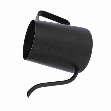 Imagem de Ymiko Chaleira Elegante Preta de Aço Inoxidável para café Com Bico Longo Pescoço de Ganso Capacidade de 250ml (350ML)