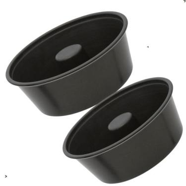 Imagem de Kit 2 Formas Assadeira Redonda Para Bolo Pudim Antiaderente - RL