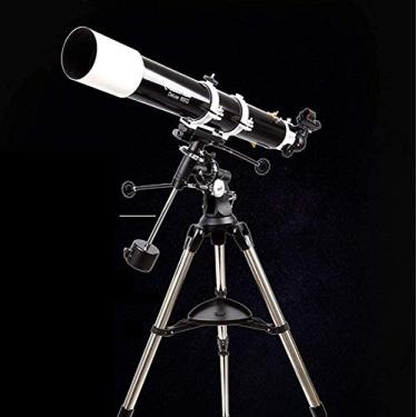 Imagem de pcagfaajmh Telescópios astronômicos 80 mm abertura 900 mm comprimento focal montagem telescópio portátil de viagem refratador astronômico com tripé e mira localizadora