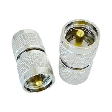 Imagem de Adaptador Coaxial RF De 3 Vias UHF Macho Para UHF Fêmea Com Ângulo Ret