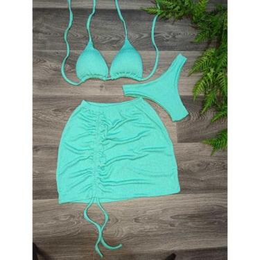 Imagem de Biquíni Com Saia peças Brilhante Premium - Moda Praia - moda quiroz, V