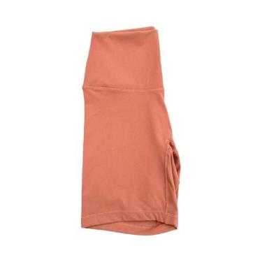 Imagem de Shorts De Yoga De Compressão Em Cor Sólida Para Mulheres, Esportivos, 