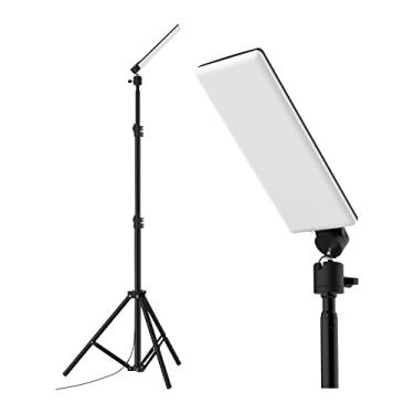 Imagem de Lâmpada de Camping com Cradle Rotativo USB Powered Tripé Telescópico Ajustável Luzes Trabalho para Show Vídeo ao Vivo Tirar Fotos Maquiagem Fotografia