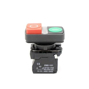 Imagem de XB5-AL8425 Interruptor de botão duplo vermelho-verde fonte de alimentação botão liga/desliga