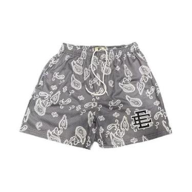 Imagem de Shorts Casuais Masculinos De Malha Listrada Eric Emanuel EE Para Fitne