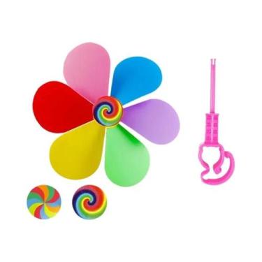 Imagem de Decoração De Guidão De Bicicleta Infantil Em Forma De Cata-vento Para 