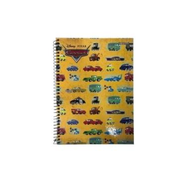 Imagem de Starschool – Caderno Universitário Capa Dura Espiral Carros Disney Pixar | 1 Matéria, 80 Folhas | Leveza e Aventura para Estudos e Anotações