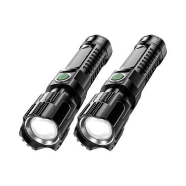 Imagem de Lanterna LED Recarregável À Prova d'Água Com Zoom, 3 Modos, Alta Potên