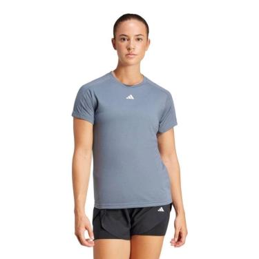 Imagem de Camiseta Adidas Essentials Crew Feminina - Chumbo PP-Feminino