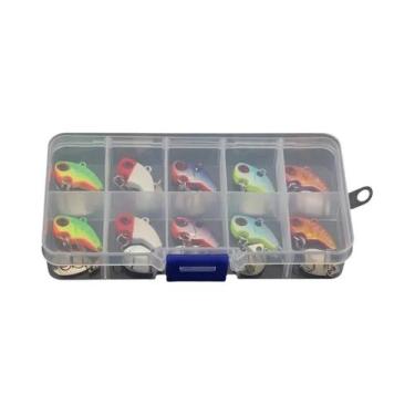 Imagem de Kit De Iscas De Pesca 0.21 Oz 0.35 Oz, 10 Peças, Iscas Artificiais Met