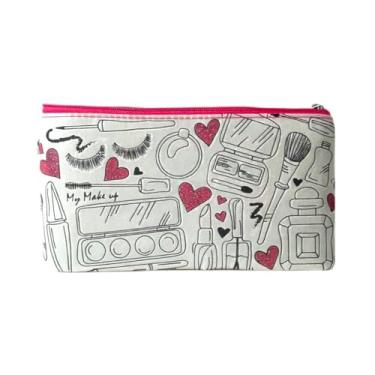 Imagem de Estojo escolar infantil make de personalizar com 4 canetinhas