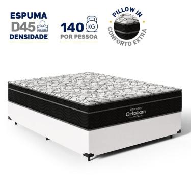 Imagem de Cama Box com Colchão de Espuma D45 Ortobom Airtech Ortopillow 150 Casal 138cm