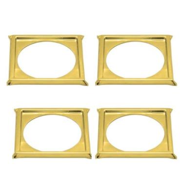 Imagem de Kit C4 Porta Grelha Ralo Click 15x15 Suporte Inox Dourado - Montelar A