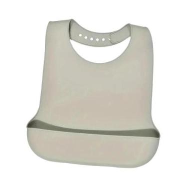 Imagem de Babador De Silicone Grande Impermeável Para Idosos, Grau Alimentício, 