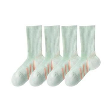 Imagem de Meias De Cano Médio Com Suporte Para Arco E Amortecimento Espesso Para