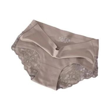 Imagem de Calcinhas De Algodão Ultra-finas Em Tamanho Grande Com Renda De Seda P