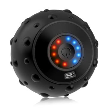 Imagem de Bola de massagem vibratória de 5 velocidades, bola vibratória de última geração, fisioterapia para massagem muscular e liberação de ponto de gatilho miofascial, alivia a dor muscular e a tensão