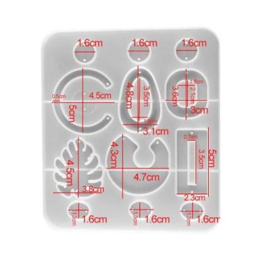 Imagem de Molde De Silicone Em Forma De Coração, Folha E Lua Para Resina Epóxi, 