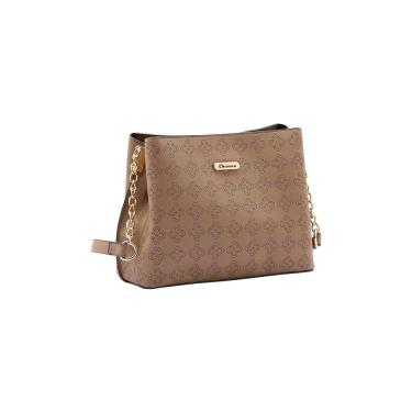 Imagem de Bolsa Feminina Chenson Transversal Perfurada Natural