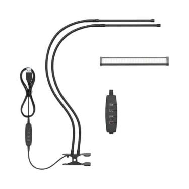 Imagem de Lâmpada De Mesa LED Regulável De 10W Com Clipe Para Leitura, 10 Níveis