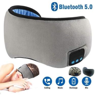 Imagem de Máscara Para Dormir Tapa Olho Com Fone De Ouvido Bluetooth - MR Vendas