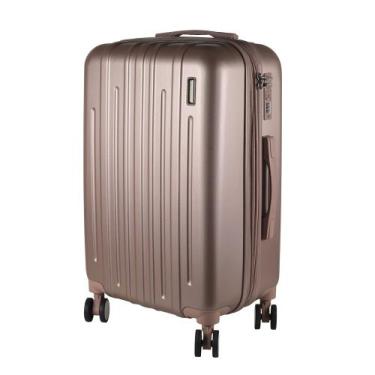 Imagem de Mala Média em ABS Com 4 Rodas 360 - AeroMalas Londres, Rose