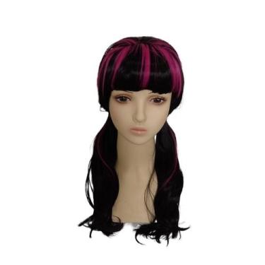 Imagem de Peruca Cosplay Monsters High Draculaulas Sintética Hair - yiweisai