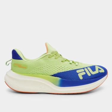 Imagem de Tênis Fila Racer Speedzone Feminino, Verde, Laranja, 36