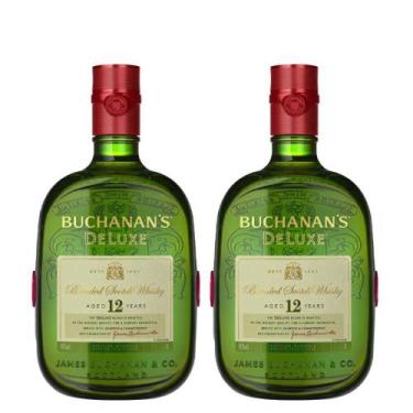 Imagem de Kit 02 buchanan's deluxe blended scotch whisky escocês 12 anos 1000ml