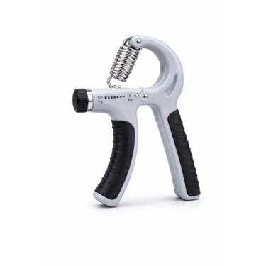 Imagem de Hand Grip Ajustável 5kg a 60kg com Mola Reforçada Fortalecedor de Mãos, Punho e Antebraço para Fisioterapia, Academia, Crossfit e Exercícios de Força (CINZA)