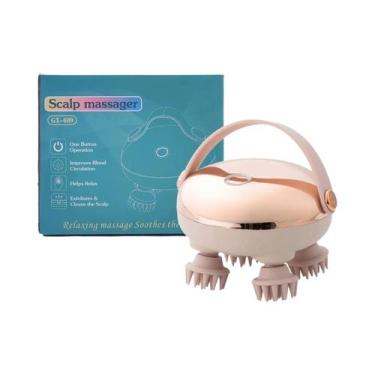 Imagem de Massageador De Couro Cabeludo Recarregável Com 8 Cabeças De Silicone P