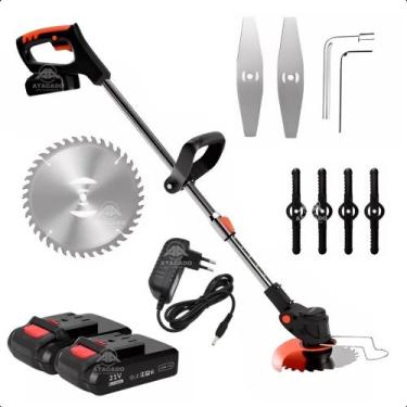 Imagem de Roçadeira Sem Fio Extra Potente em Aço Inoxidável com altura ajustável