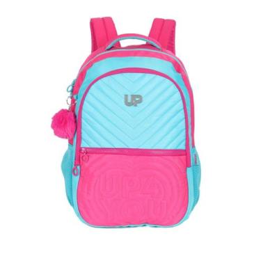 Imagem de Mochila Feminina Escolar Juvenil de Costas UP4YOU Original, Pink