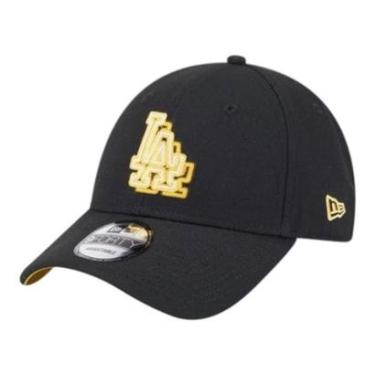 Imagem de Boné New Era 940 Neon Los Angeles Dodgers Preto Masculino-Masculino