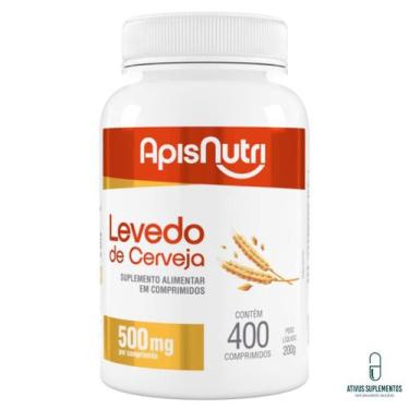 Imagem de Levedo ou Levedura de Cerveja 500mg 400 comprimidos APISNUTRI