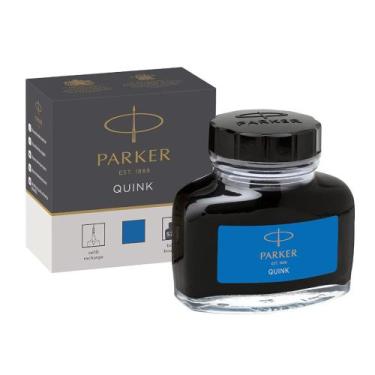 Imagem de Vidro de Tinta Parker 57ml Quink Azul Lavável