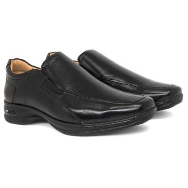 Imagem de Sapato Social Masculino Jota Pe 3D Soft Space Tecnologia Air Bag Couro Caprino Mocassim 70800-Masculino