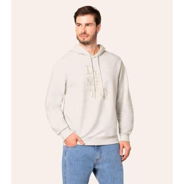 Imagem de Moletom Com Capuz Masculino Diâmetro Bege, M, Bege
